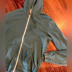 VINCE Women Green Zip Up Sweater-‎ Medium